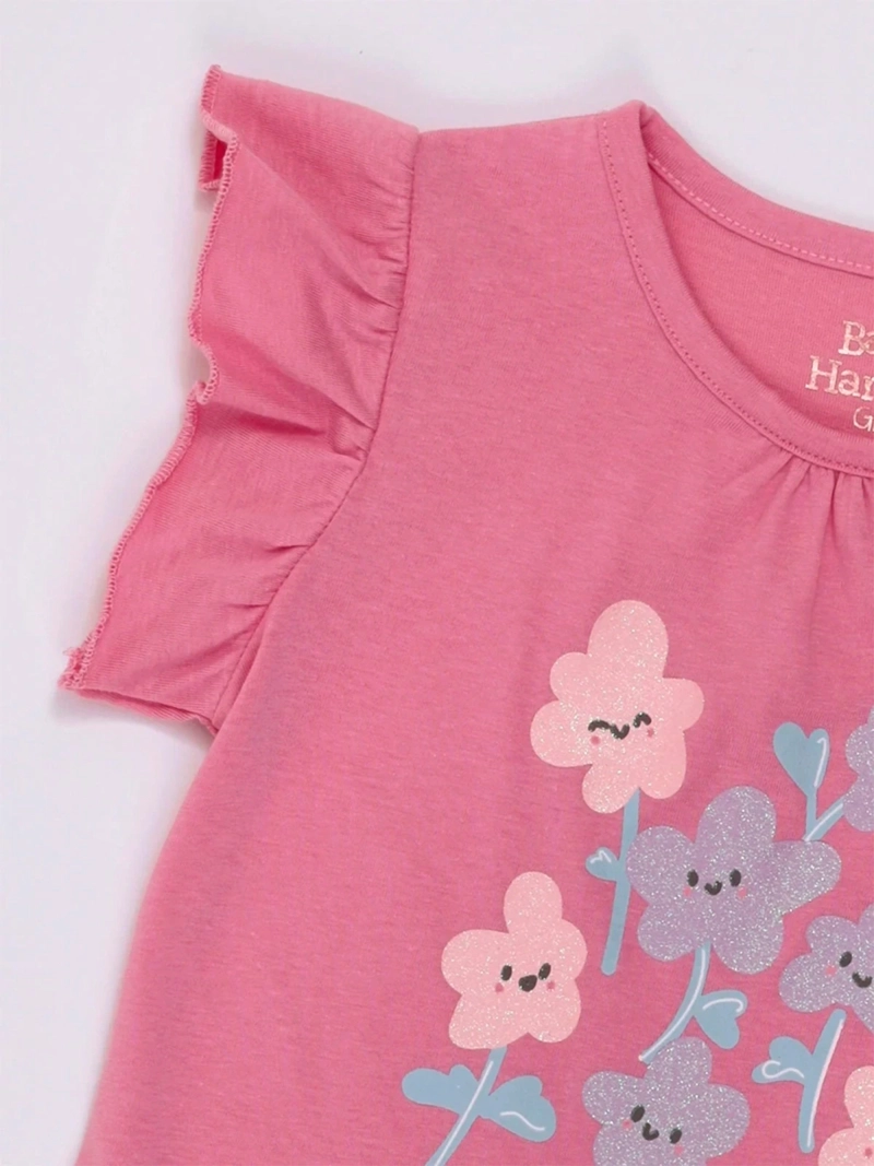 POLERA BEBÉ NIÑA BABY HARVEST MANGA CORTA ALGODÓN - 5