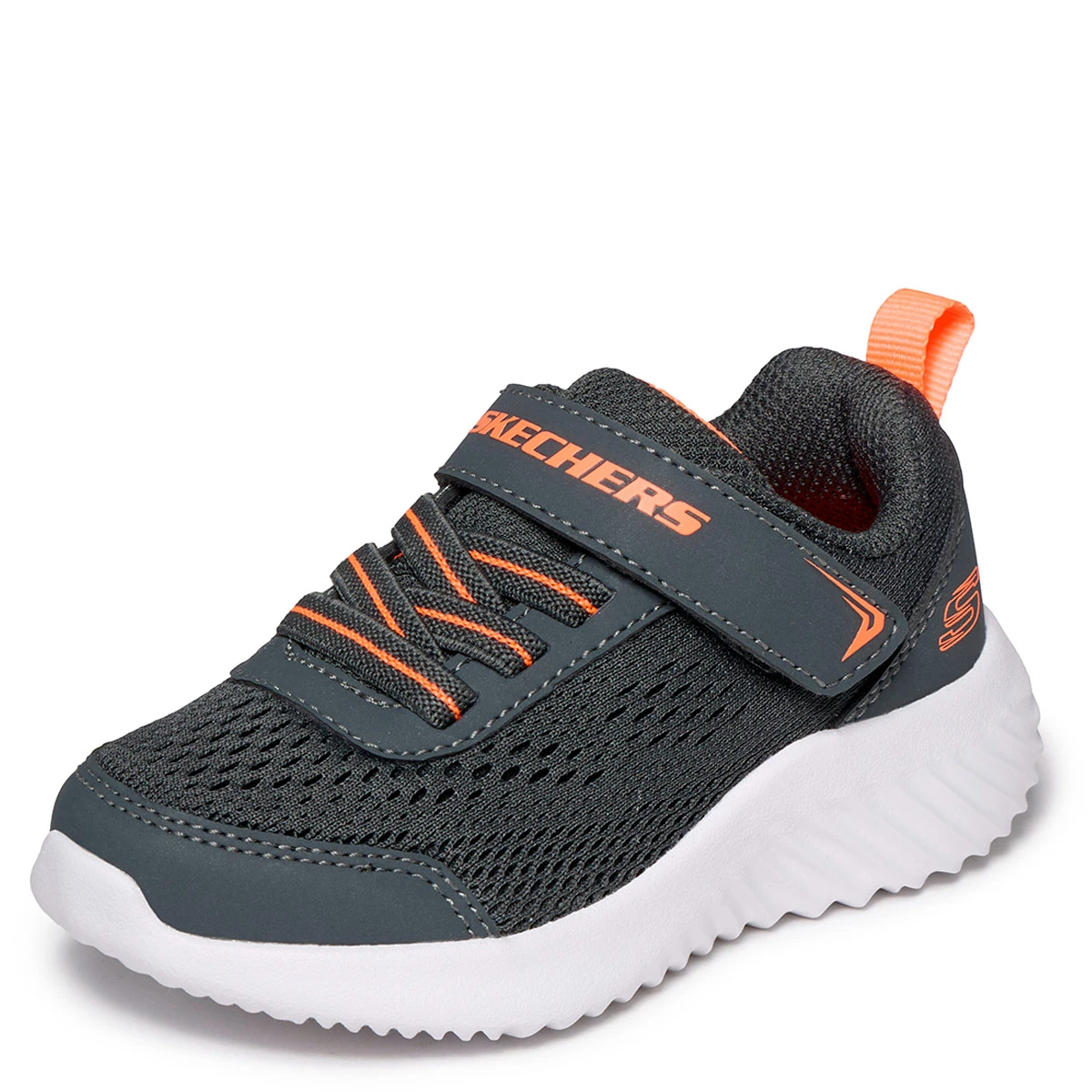 ZAPATILLAS NIÑO SKECHERS CASUALES GRIS BOUNDER - 3
