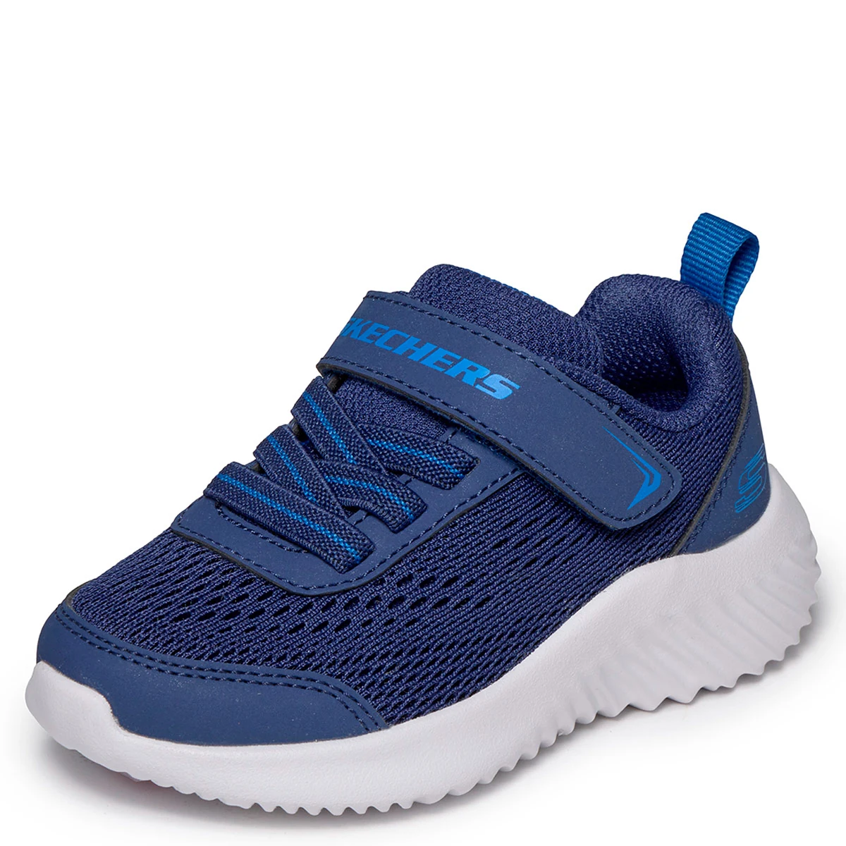 ZAPATILLAS NIÑO SKECHERS CASUALES AZUL MARINO BOUNDER - 3