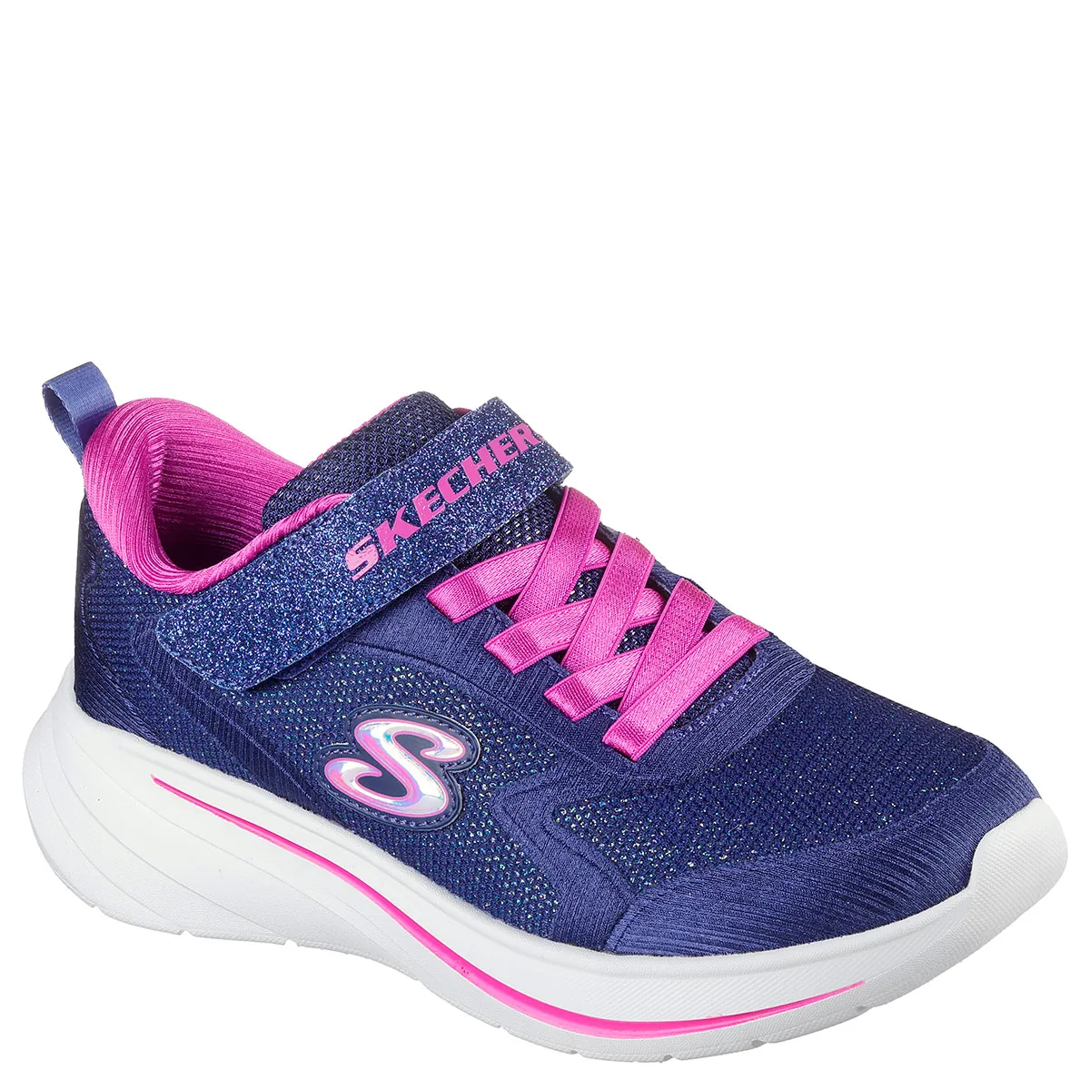 ZAPATILLAS NIÑA SKECHERS CASUALES AZUL MARINO WAVE 92 - 2