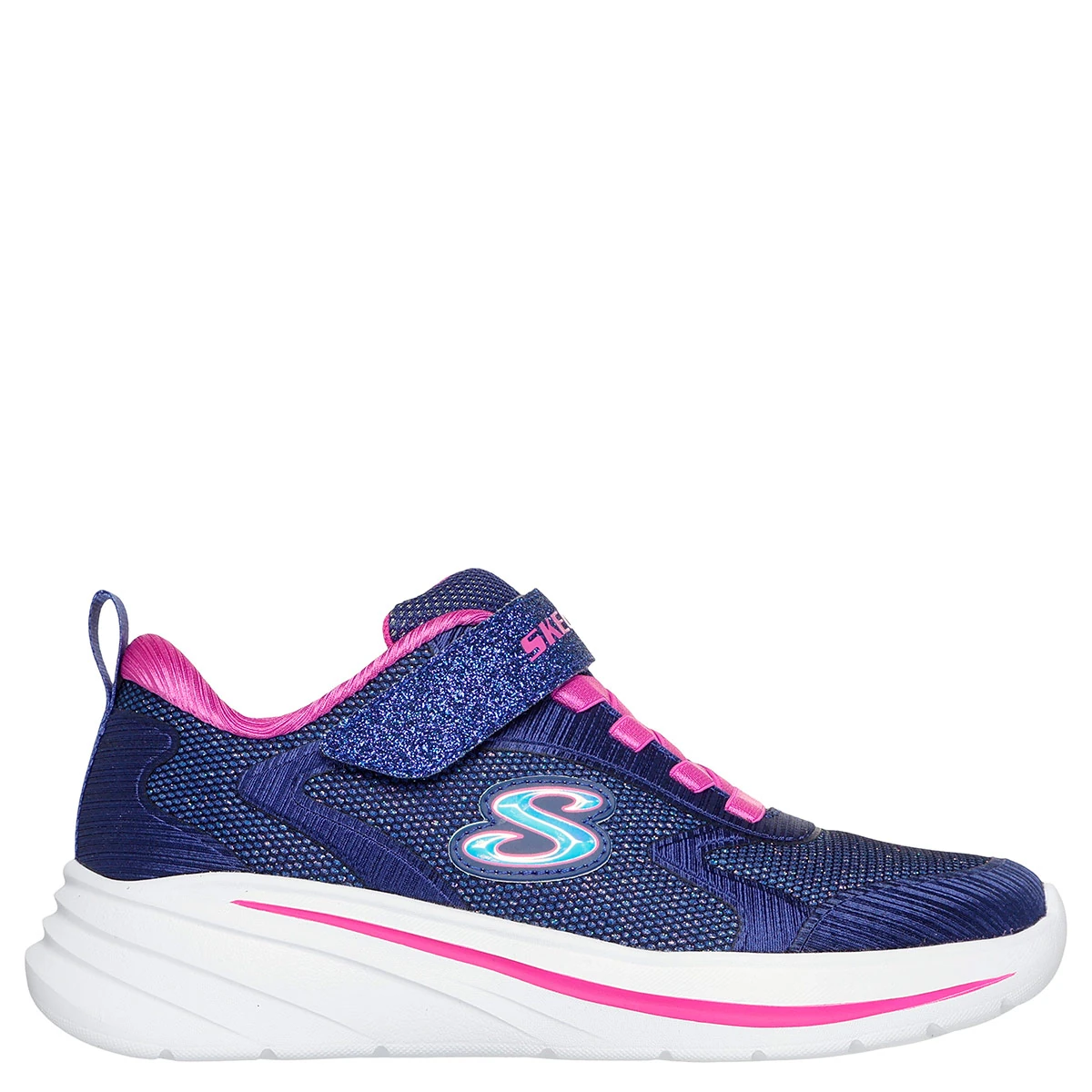 ZAPATILLAS NIÑA SKECHERS CASUALES AZUL MARINO WAVE 92 - 1