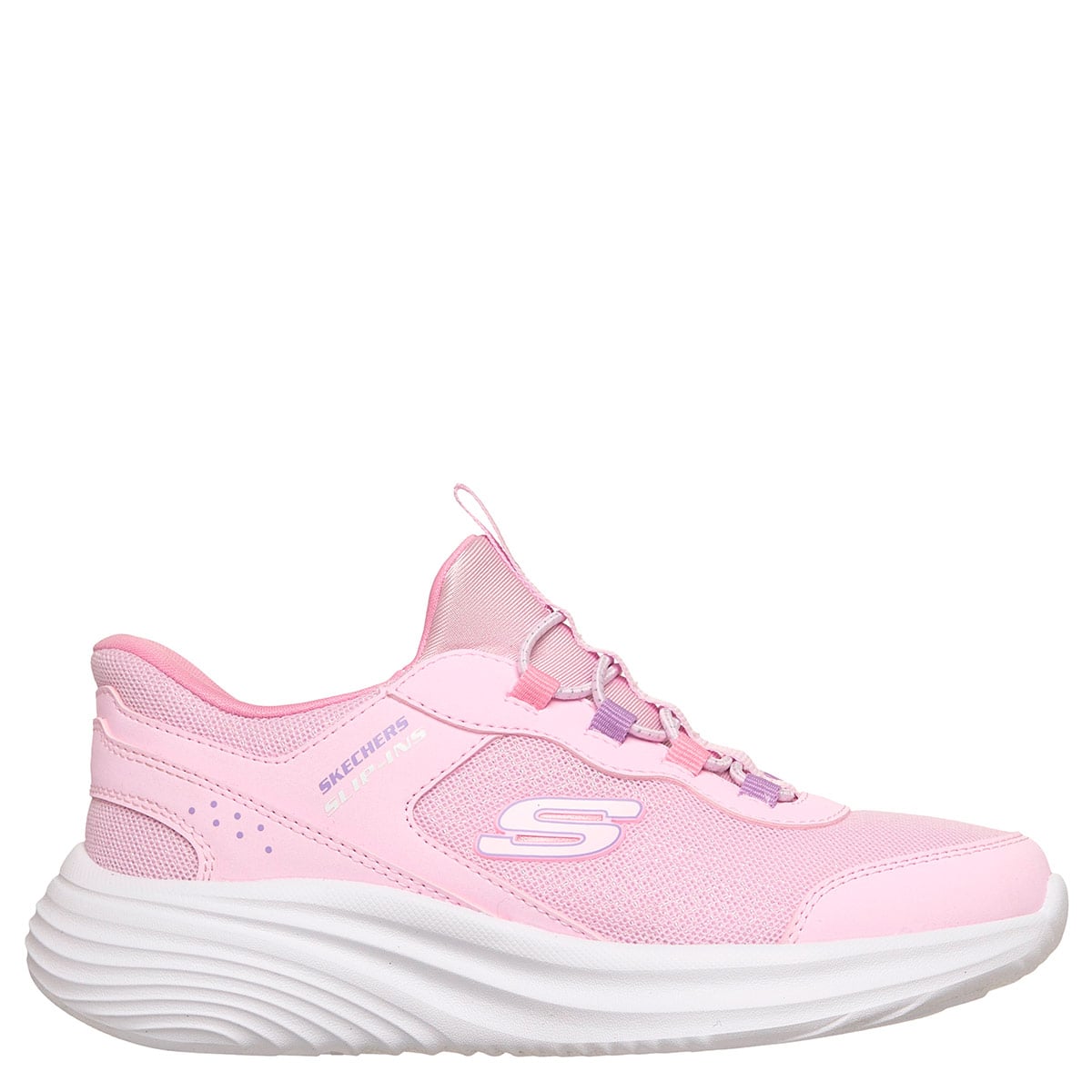 ZAPATILLAS NIÑA SKECHERS CASUALES ROSADO BOUNDER PRO - 1