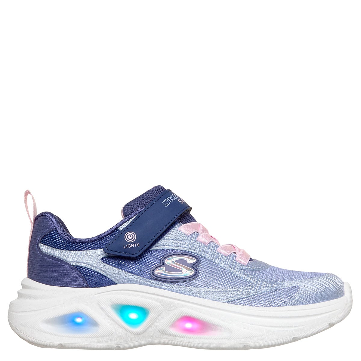 ZAPATILLAS NIÑA SKECHERS CASUALES AZUL MARINO SKECHERS SOLA GLOW 2.0 - 2
