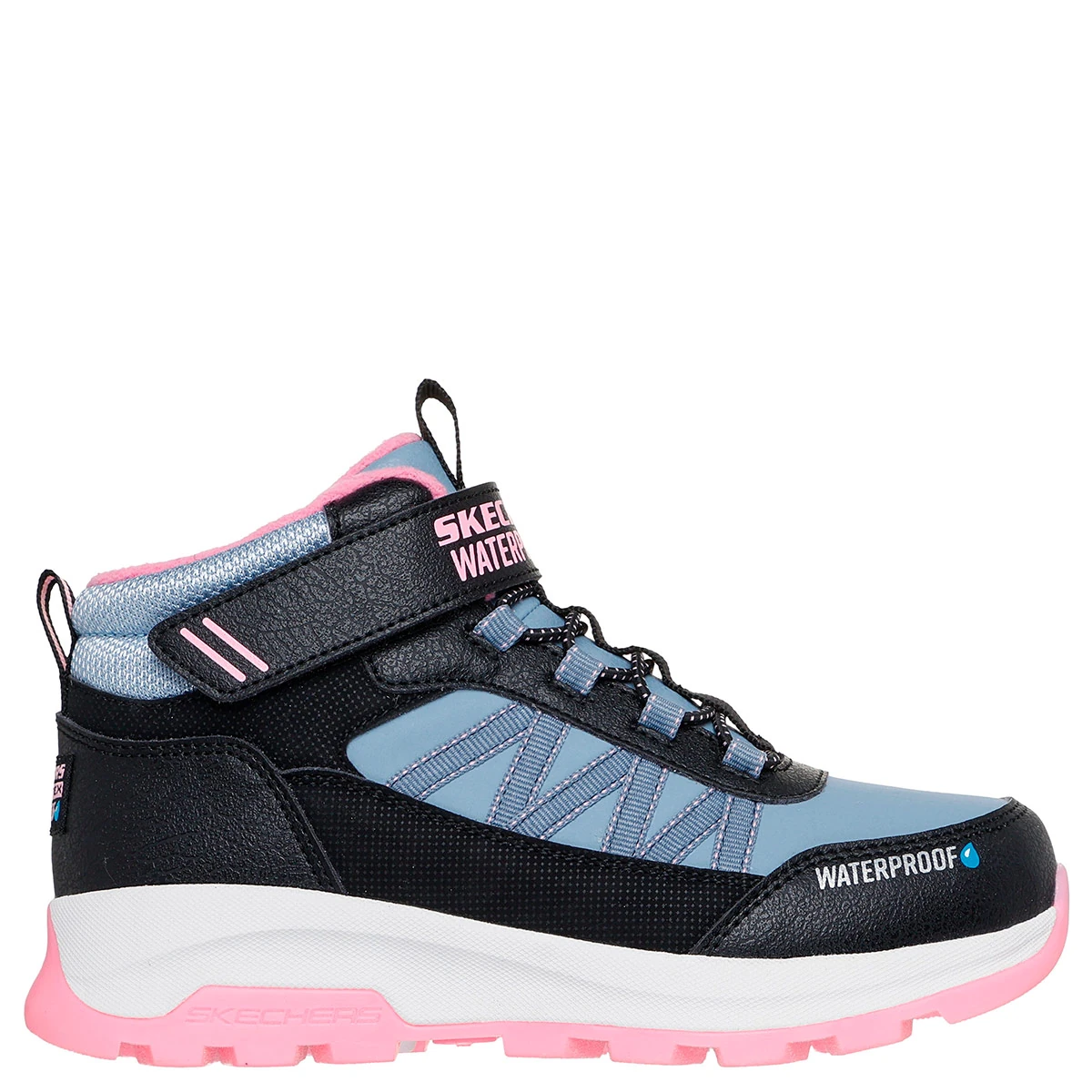 BOTINES NIÑA SKECHERS NEGRO STORM BLAZER - 1