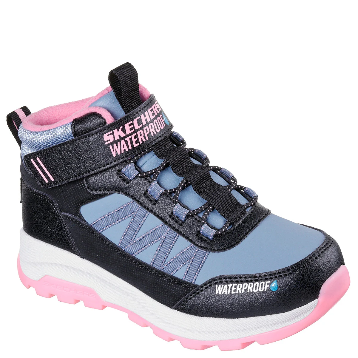 BOTINES NIÑA SKECHERS NEGRO STORM BLAZER - 2
