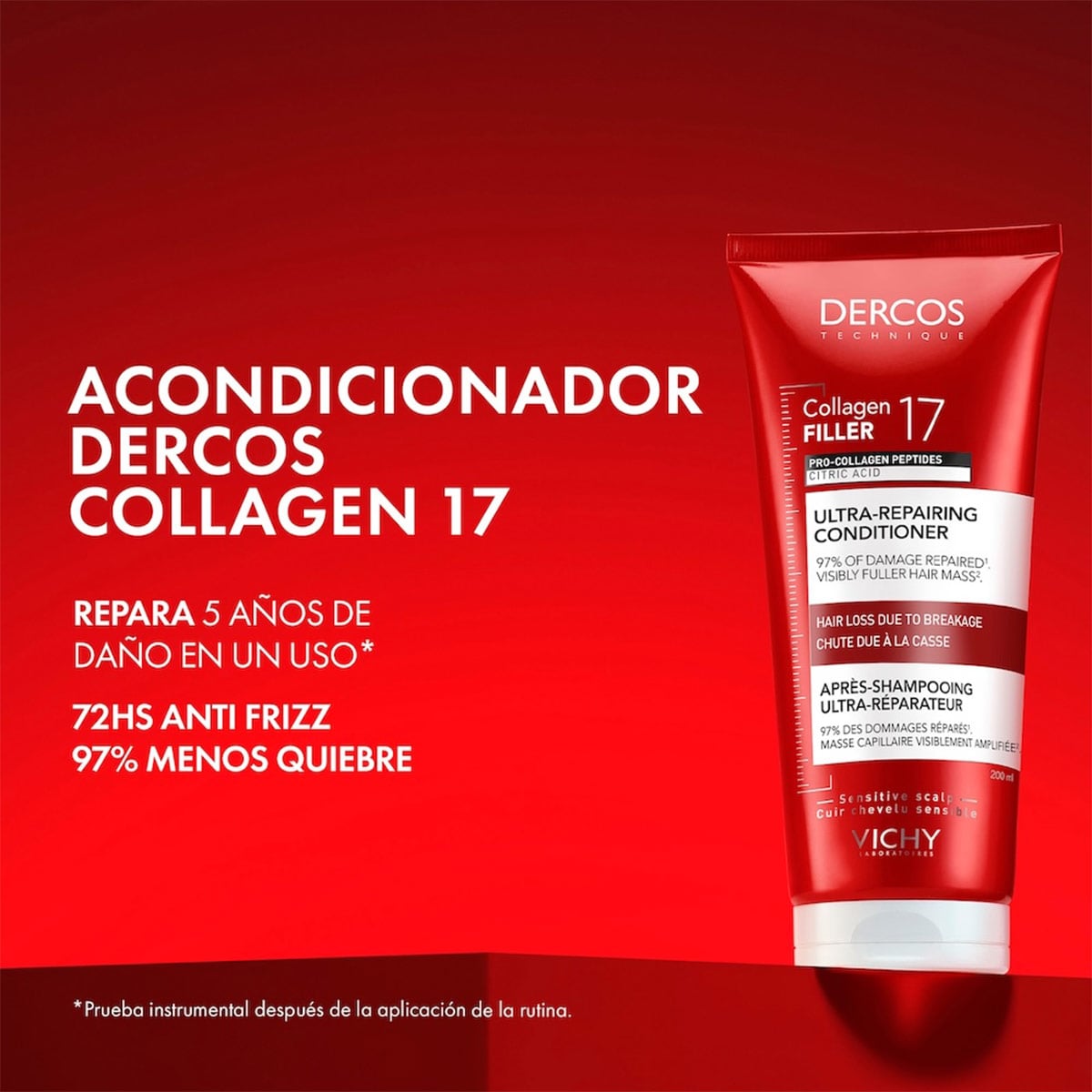 ACONDICIONADOR VICHY DERCOS COLLAGEN 17 FILLER ULTRA REPARADOR 200ML - 7