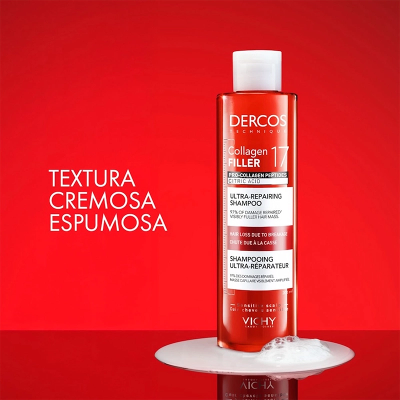 SHAMPOO VICHY DERCOS COLLAGEN 17 FILLER ULTRA REPARADOR 200ML - 8
