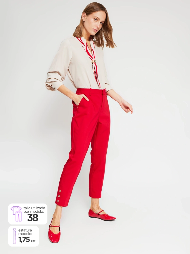 PANTALÓN MUJER CACHAREL ALGODÓN