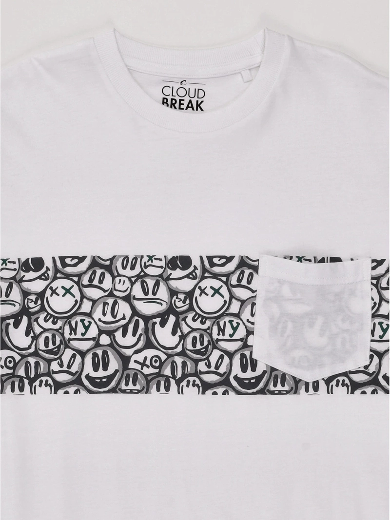 POLERA NIÑO CLOUDBREAK MANGA CORTA ALGODÓN DISEÑO ESTAMPADO - 3