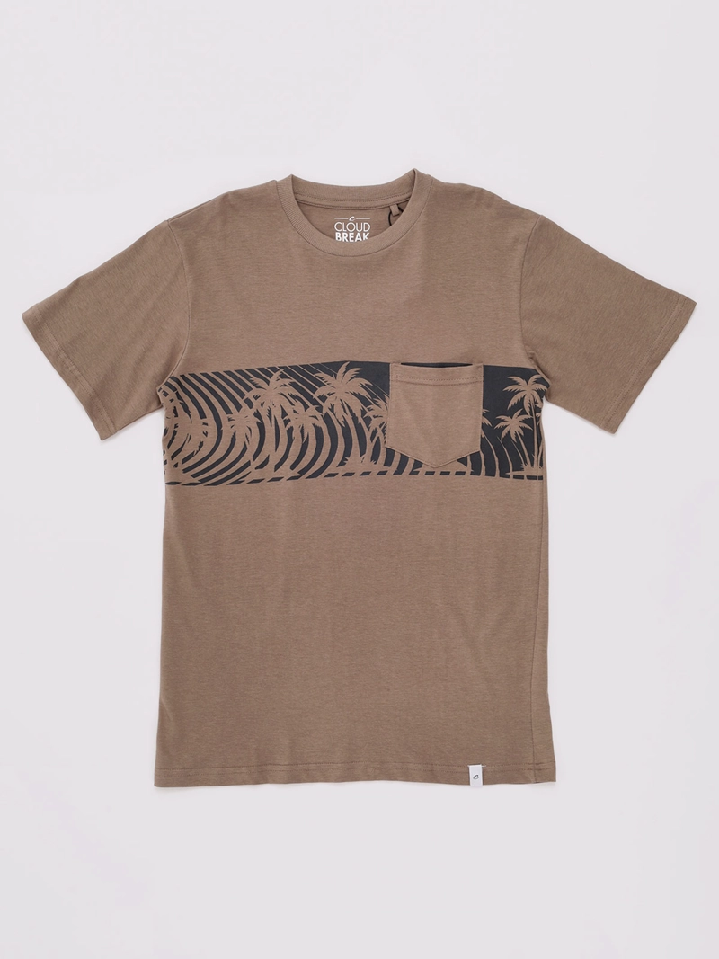POLERA NIÑO CLOUDBREAK MANGA CORTA ALGODÓN DISEÑO ESTAMPADO