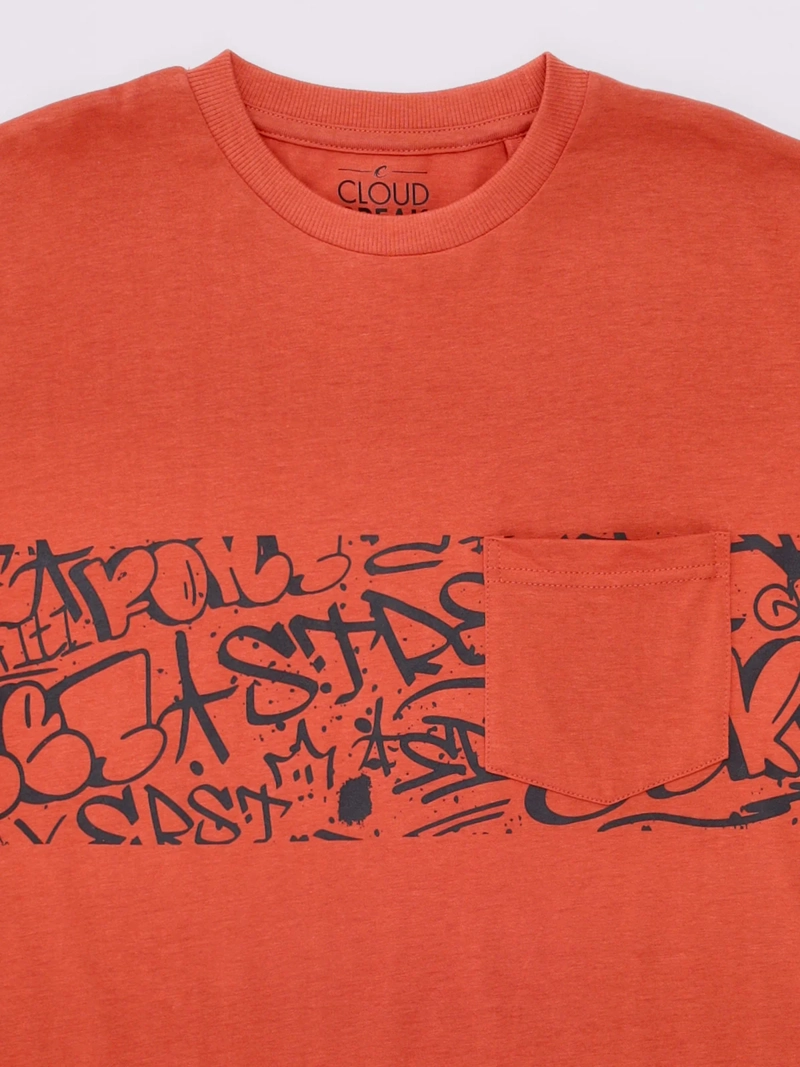 POLERA NIÑO CLOUDBREAK MANGA CORTA ALGODÓN DISEÑO ESTAMPADO - 3