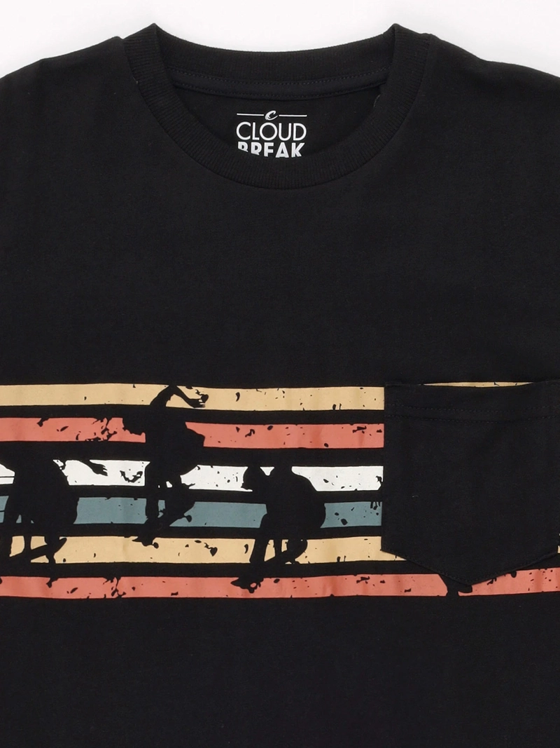 POLERA NIÑO CLOUDBREAK MANGA CORTA ALGODÓN DISEÑO ESTAMPADO - 3