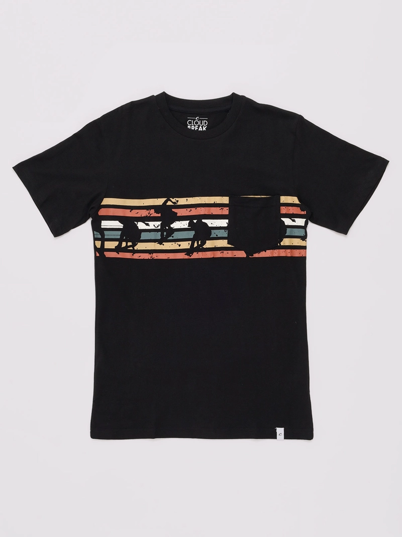 POLERA NIÑO CLOUDBREAK MANGA CORTA ALGODÓN DISEÑO ESTAMPADO