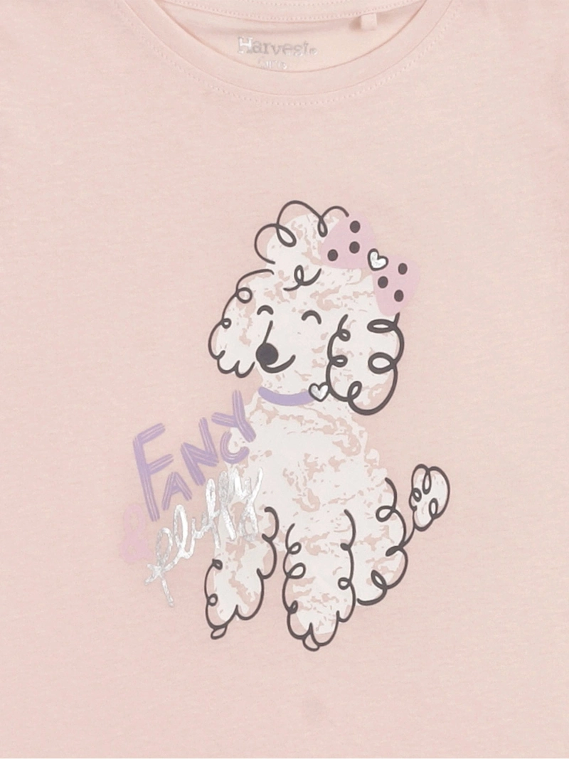 POLERA NIÑA HARVEST ALGODÓN MANGA CORTA PRINT - 5