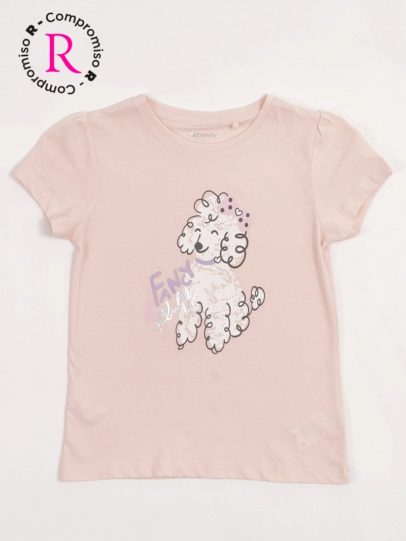 POLERA NIÑA HARVEST ALGODÓN MANGA CORTA PRINT - 3