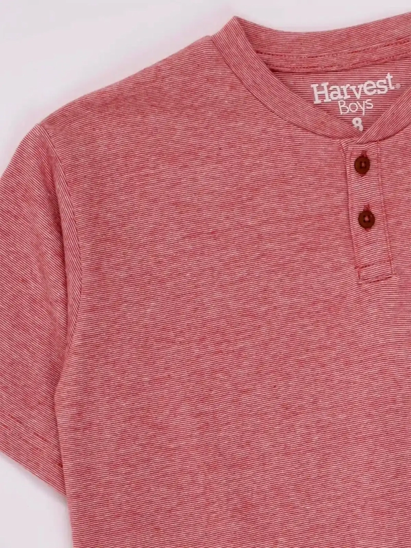 POLERA NIÑO HARVEST MANGA CORTA ALGODÓN - 5