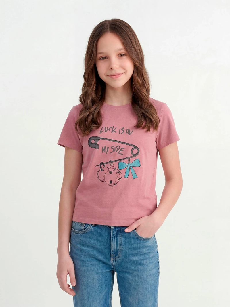 POLERA NIÑA INDEX TEEN ALGODÓN MANGA CORTA PRINT - 1
