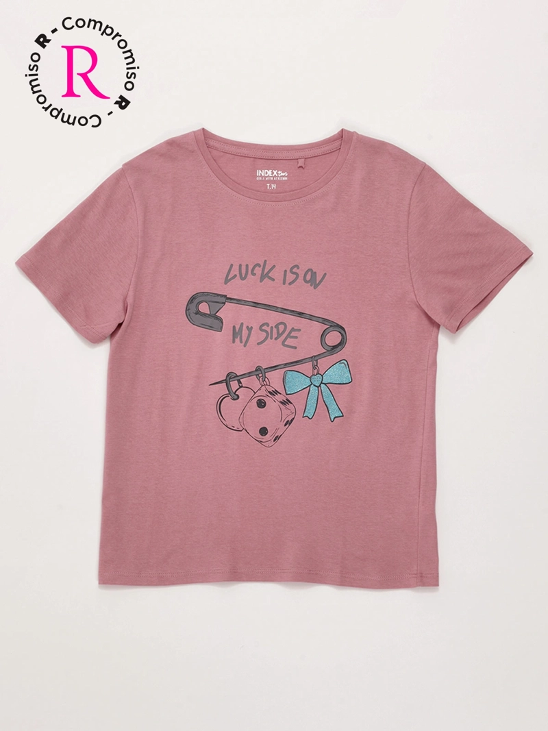 POLERA NIÑA INDEX TEEN ALGODÓN MANGA CORTA PRINT - 3
