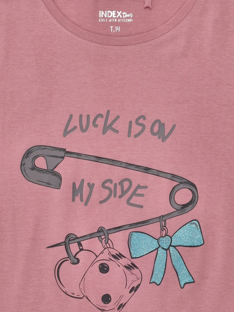 POLERA NIÑA INDEX TEEN ALGODÓN MANGA CORTA PRINT - 5