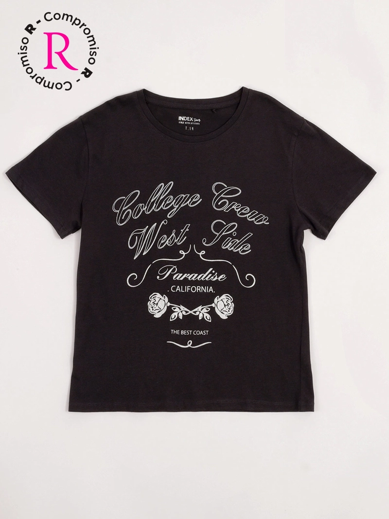 POLERA NIÑA INDEX TEEN ALGODÓN MANGA CORTA PRINT - 3