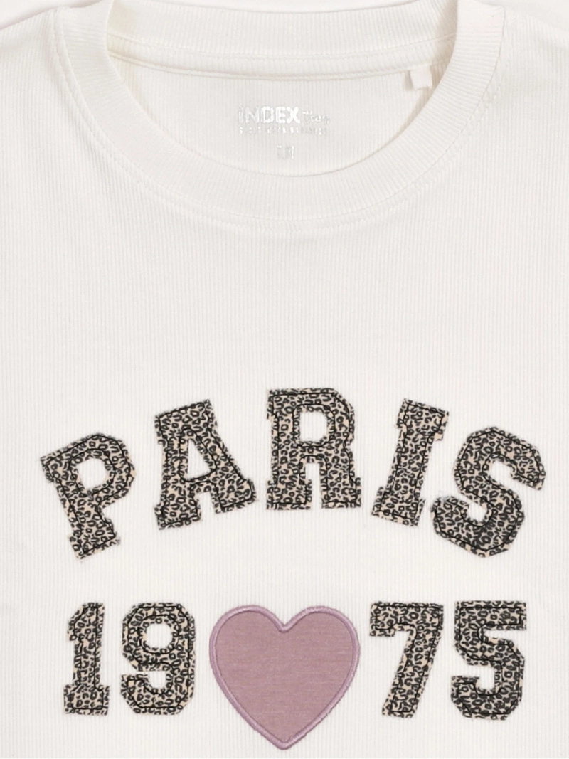 POLERA NIÑA INDEX TEEN ALGODÓN MANGA CORTA PARCHES - 5