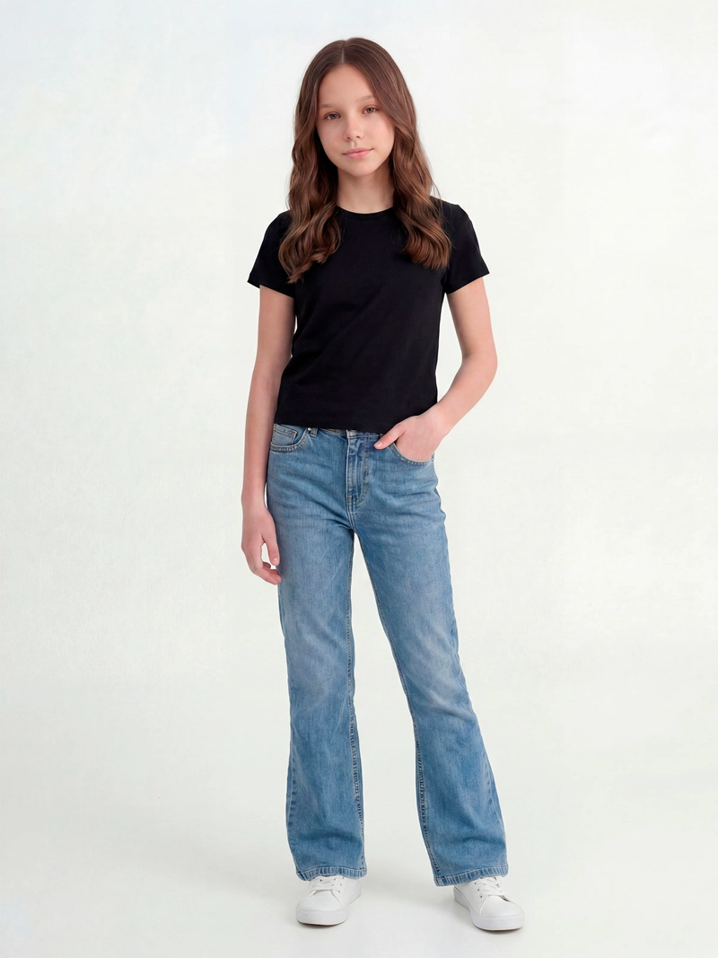 JEANS NIÑA INDEX TEEN ALGODÓN FLARE - 1