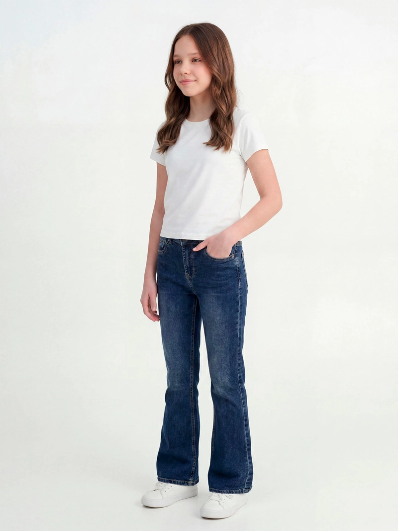 JEANS NIÑA INDEX TEEN ALGODÓN FLARE - 1