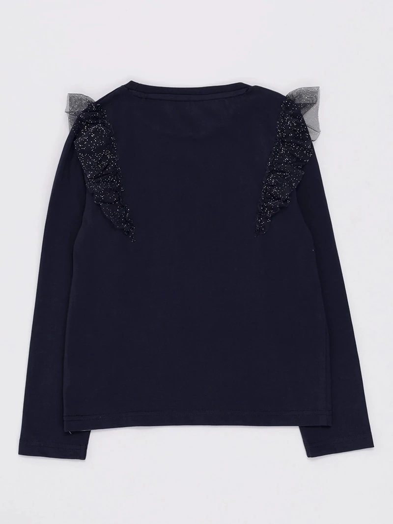 POLERA MANGA LARGA NIÑA HARVEST TULLE - 4
