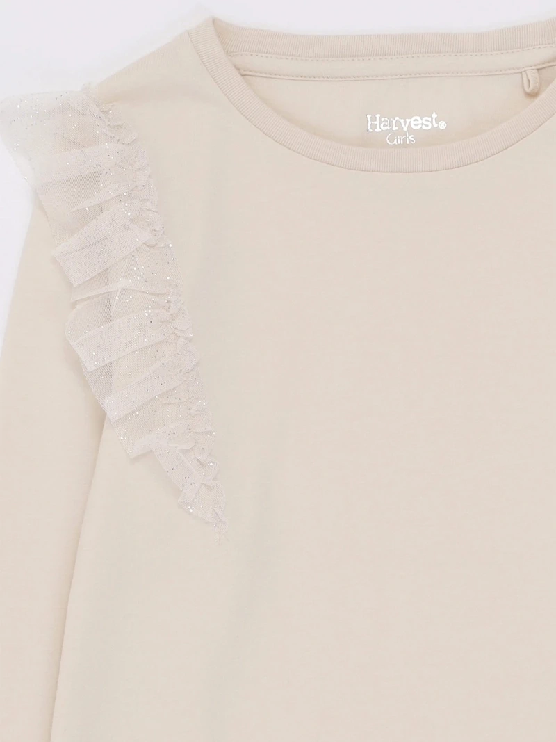 POLERA MANGA LARGA NIÑA HARVEST TULLE - 5