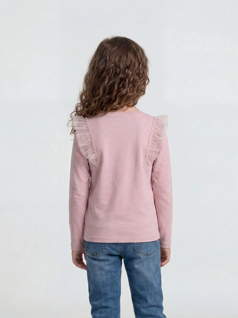POLERA MANGA LARGA NIÑA HARVEST TULLE - 2