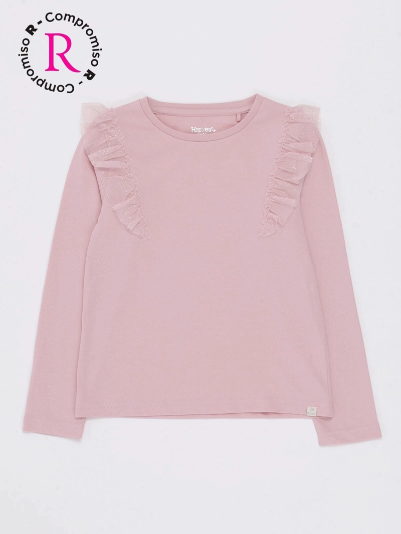 POLERA MANGA LARGA NIÑA HARVEST TULLE - 3