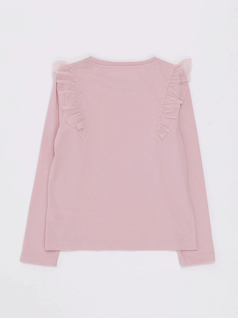 POLERA MANGA LARGA NIÑA HARVEST TULLE - 4