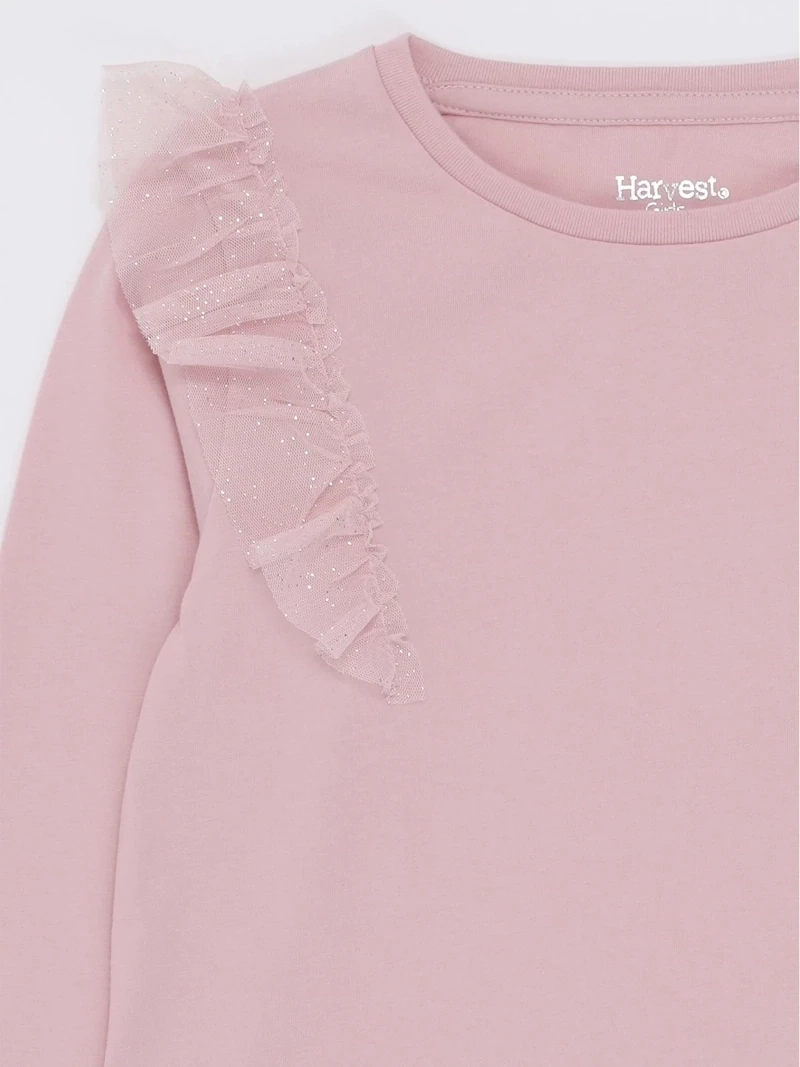 POLERA MANGA LARGA NIÑA HARVEST TULLE - 5