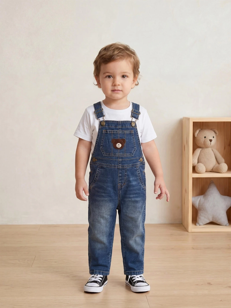 JARDINERA NIÑO BABY HARVEST DENIM - 1