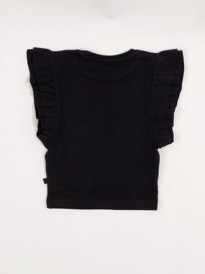 POLERA NIÑA INDEX TEEN ALGODÓN SIN MANGAS RIB VUELOS - 4