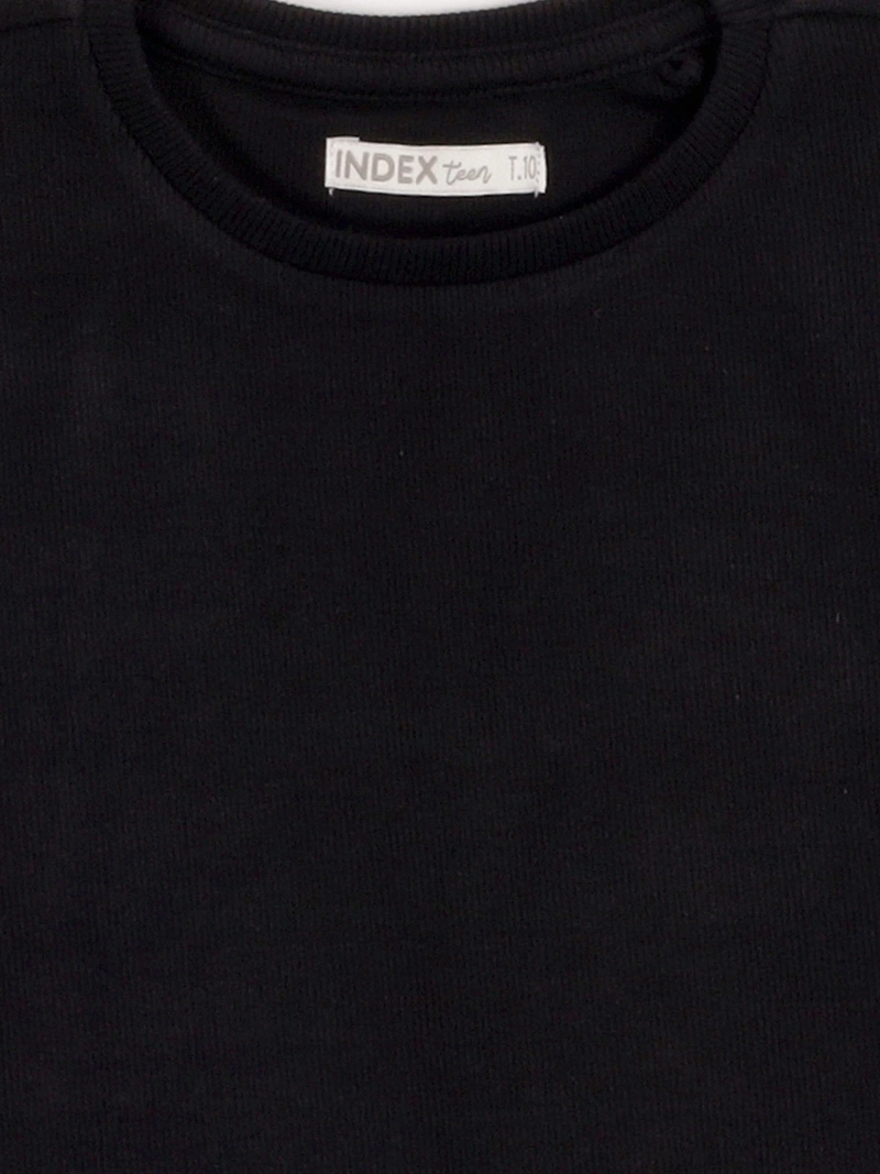 POLERA NIÑA INDEX TEEN ALGODÓN SIN MANGAS RIB VUELOS - 5