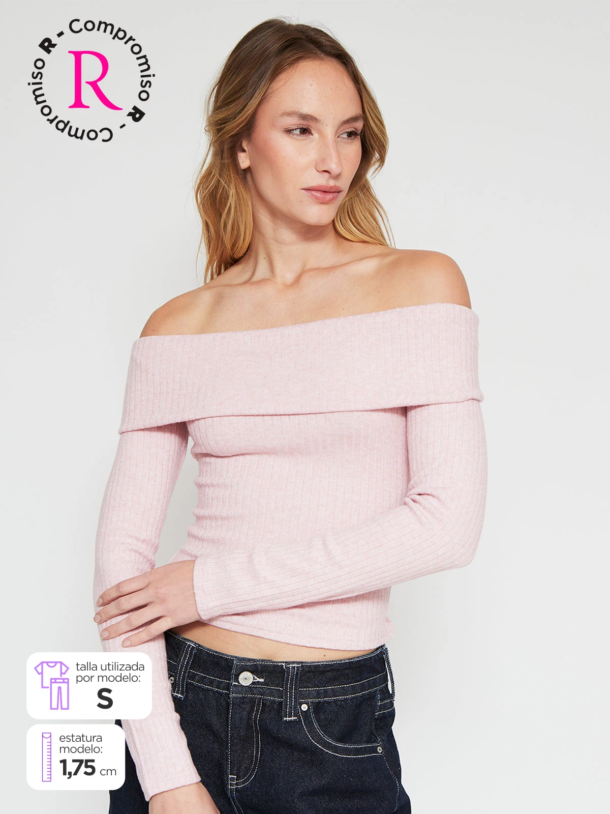 POLERA MUJER INDEX MANGA LARGA BARDOT - 1