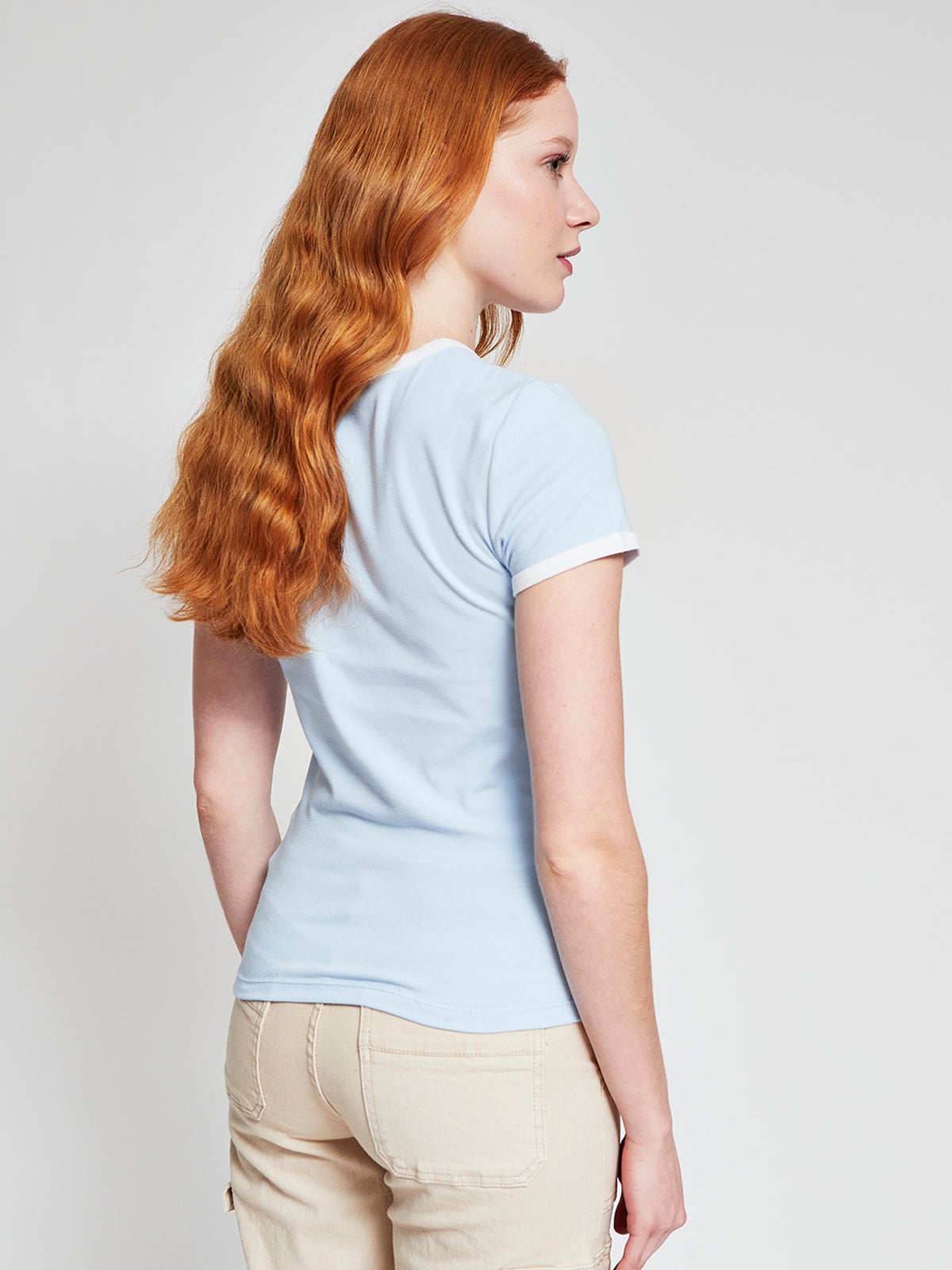 POLERA MUJER INDEX ALGODÓN MANGA CORTA BÁSICA - 2