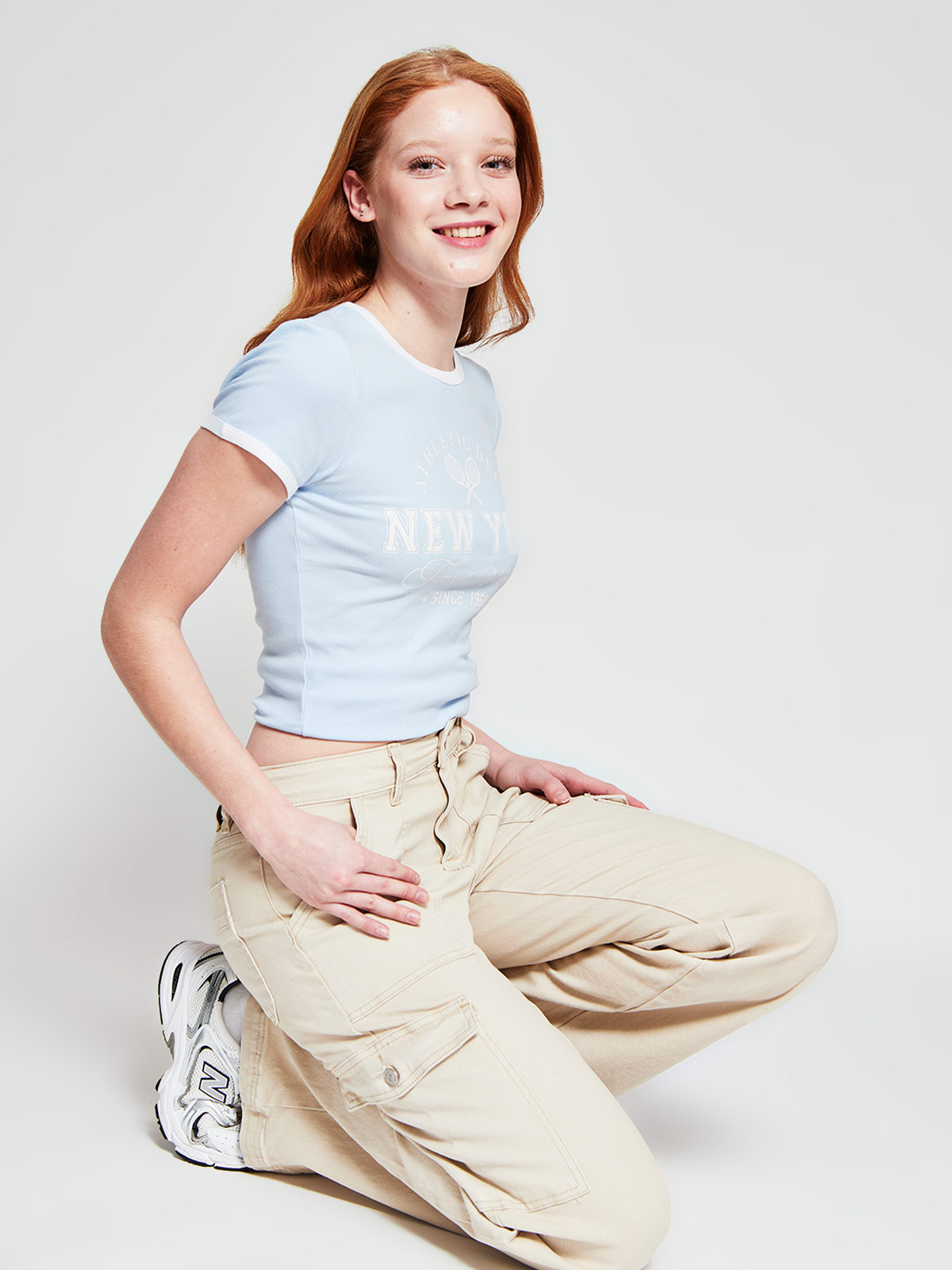 POLERA MUJER INDEX ALGODÓN MANGA CORTA BÁSICA - 4