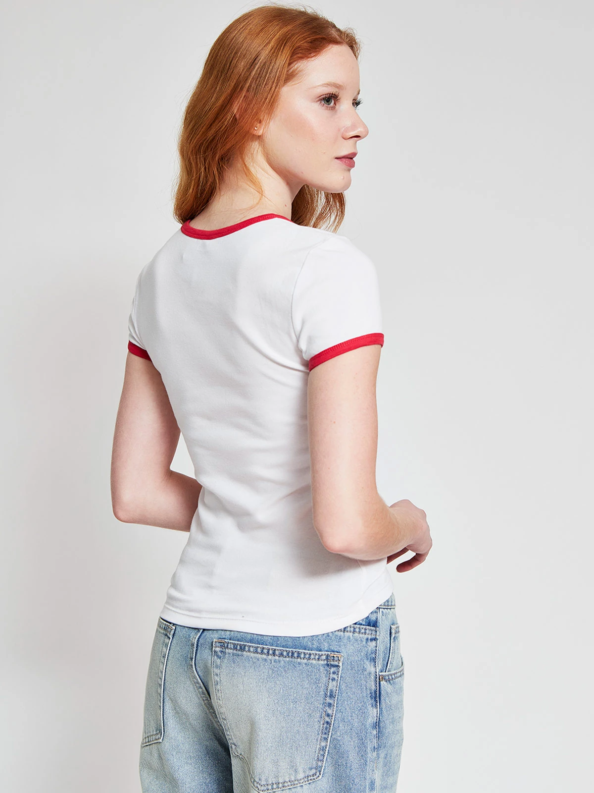 POLERA MUJER INDEX ALGODÓN MANGA CORTA BÁSICA - 2