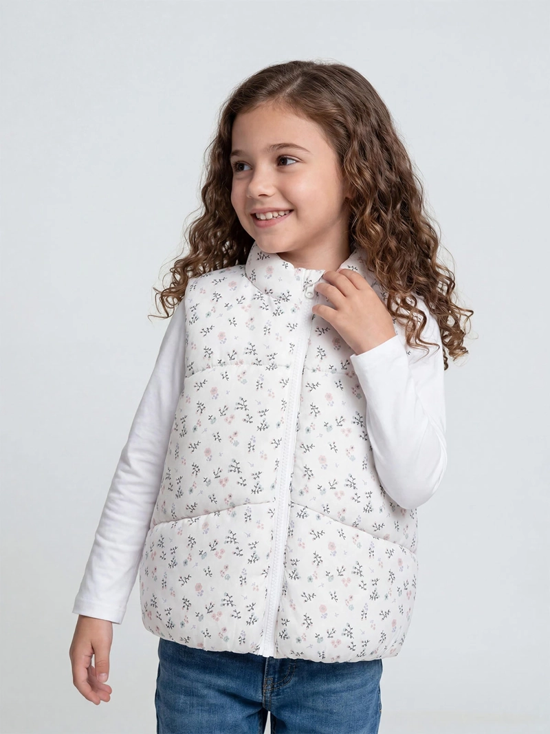 HARVEST PARKA SIN MANGAS NIÑA HARVEST ESTAMAPADA