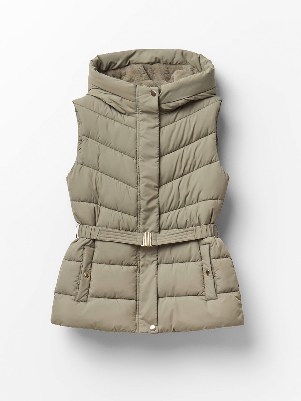 PARKA MUJER SFERA SIN MANGAS CAPUCHA - 6