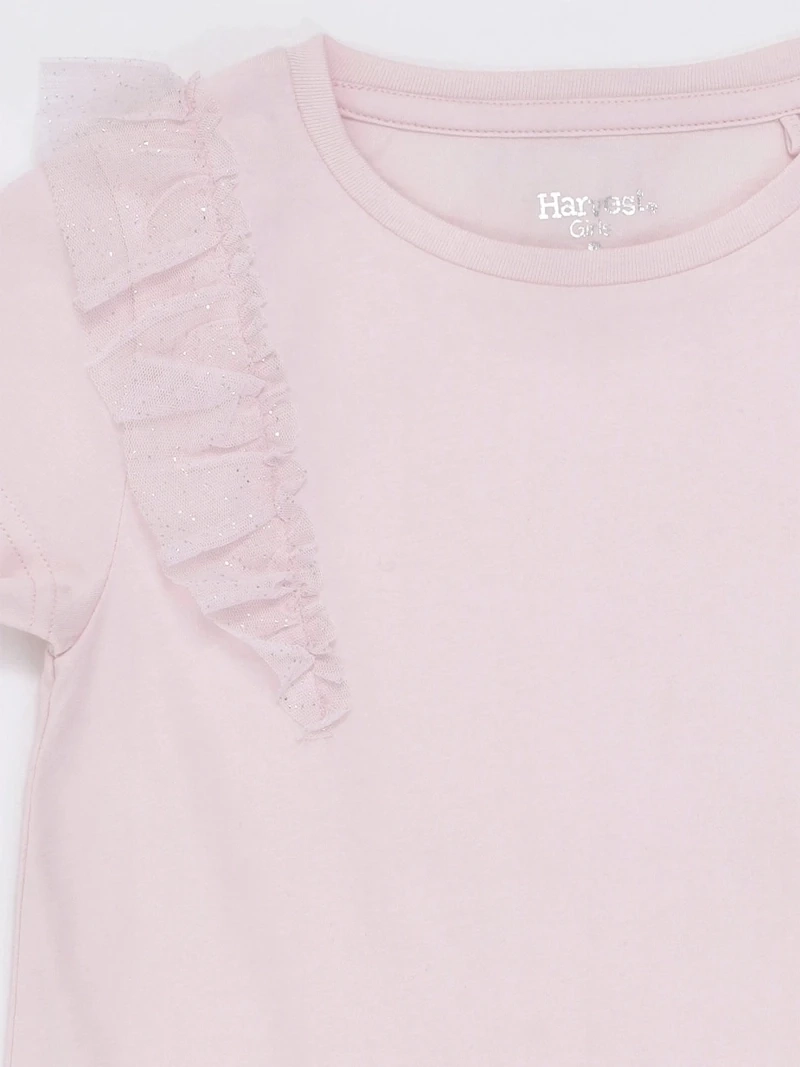 POLERA MANGA CORTA NIÑA HARVEST TULLE - 5