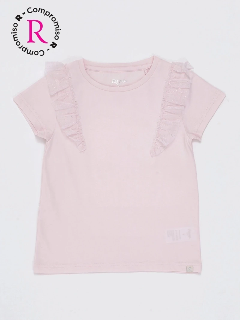 POLERA MANGA CORTA NIÑA HARVEST TULLE - 3