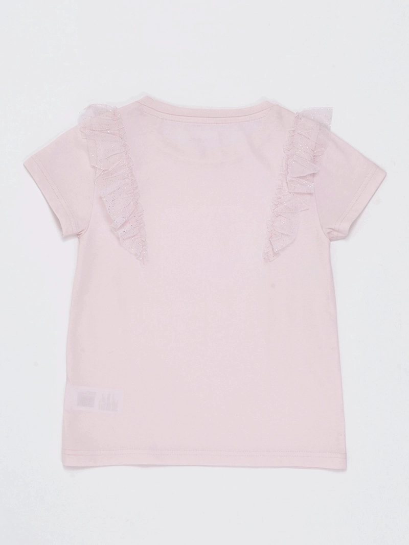 POLERA MANGA CORTA NIÑA HARVEST TULLE - 4