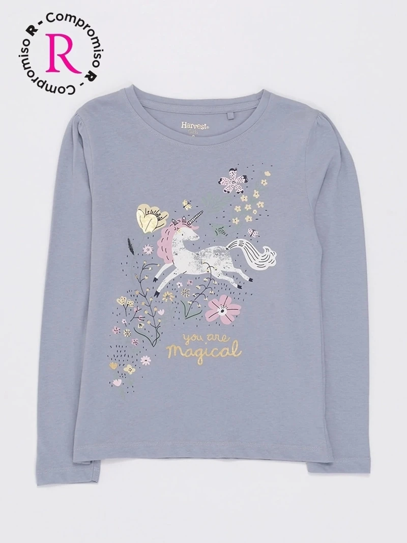 POLERA MANGA LARGA NIÑA HARVEST PUNTA - 3