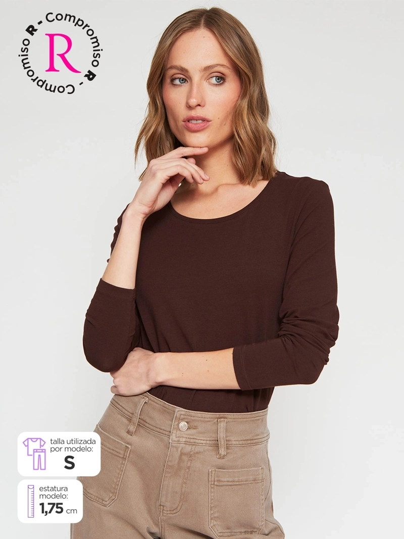 POLERA MUJER MARQUIS ALGODÓN MANGA LARGA - 1