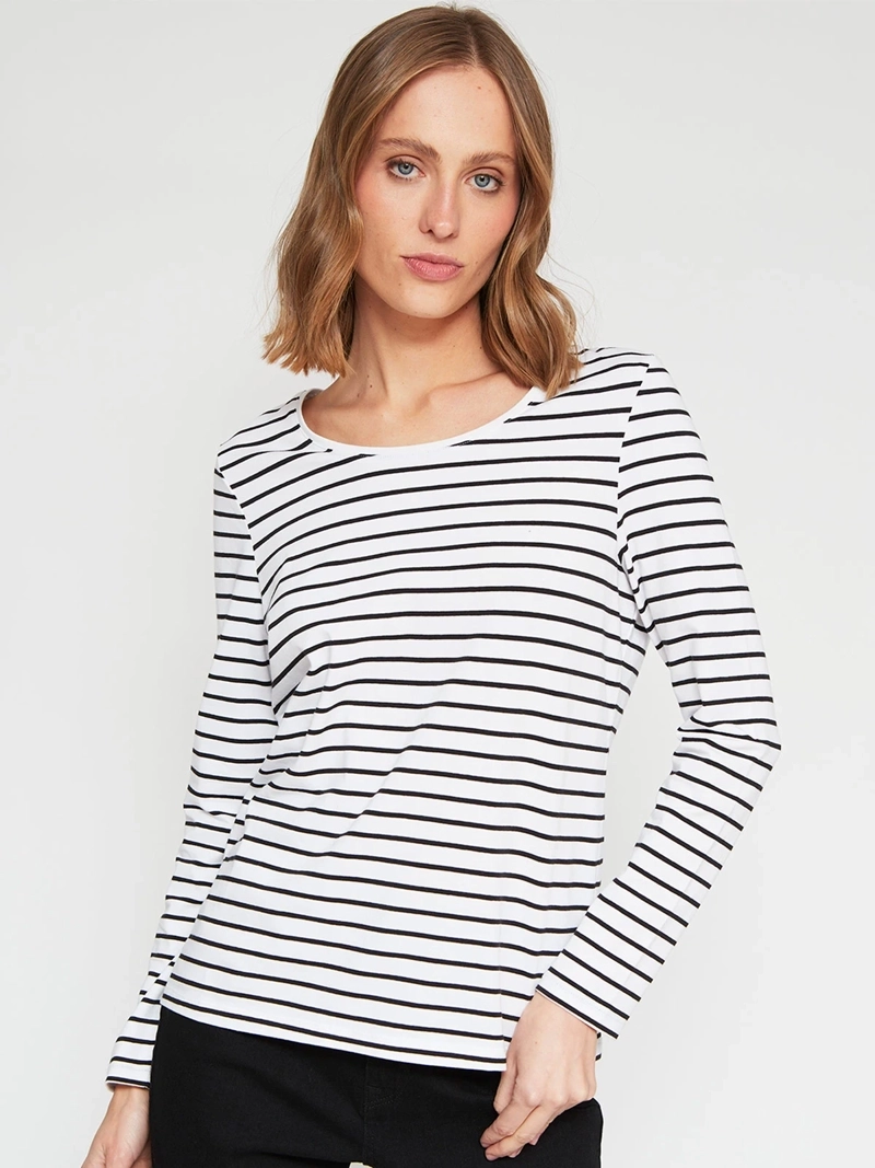POLERA MUJER MARQUIS ALGODÓN MANGA LARGA - 2
