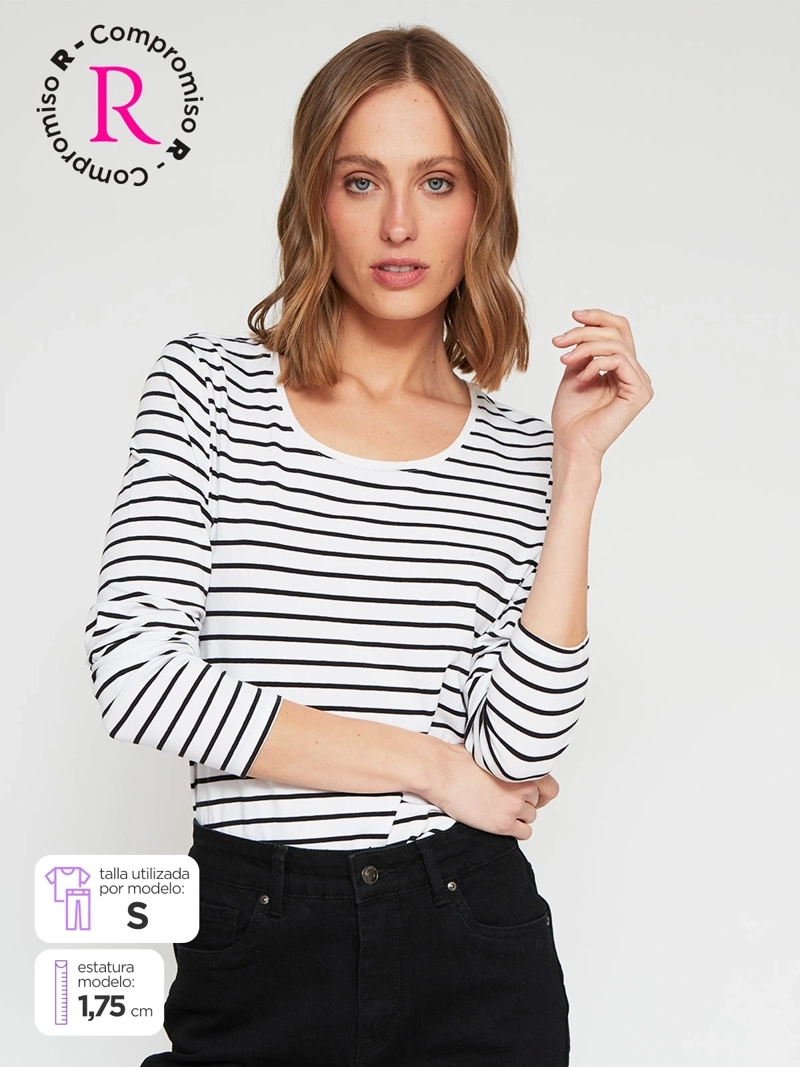 POLERA MUJER MARQUIS ALGODÓN MANGA LARGA