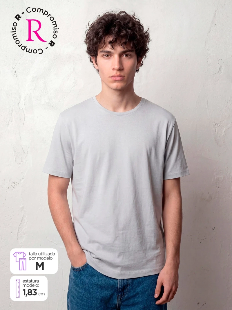 POLERA HOMBRE INDEX ALGODÓN CUELLO REDONDO MANGA CORTA - 1